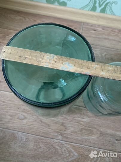 Бутыль банка с крышкой СССР стеклянная