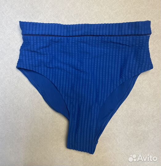 H&M Купальник открытый в рубчик синий 65В EUR 34