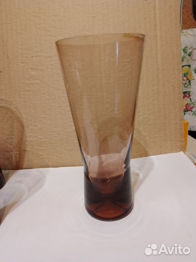 Бокалы цветные стеклянные