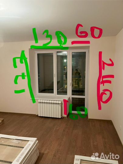 Балконный блок с дверью