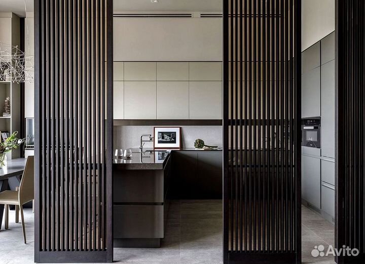 Межкомнатная перегородка из реек