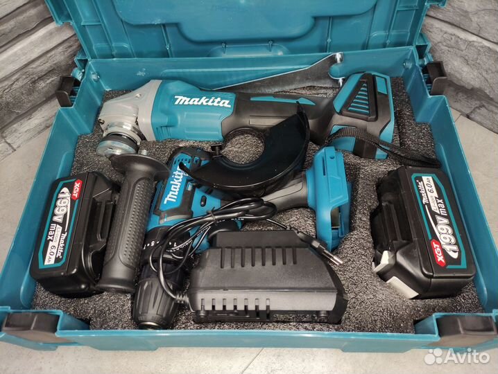 Makita ушм + Шуруповерт набор 2в1