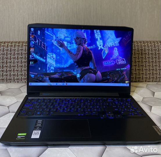 Мощный Lenovo Gaming i7-10750H/GTX1650/16GB