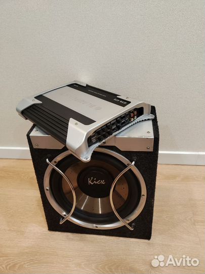 Усилитель Blaupunkt GTA 475+Сабвуфер kicx icq 300b