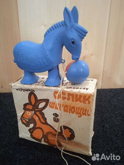 Игрушка СССР, Ослик шагающий
