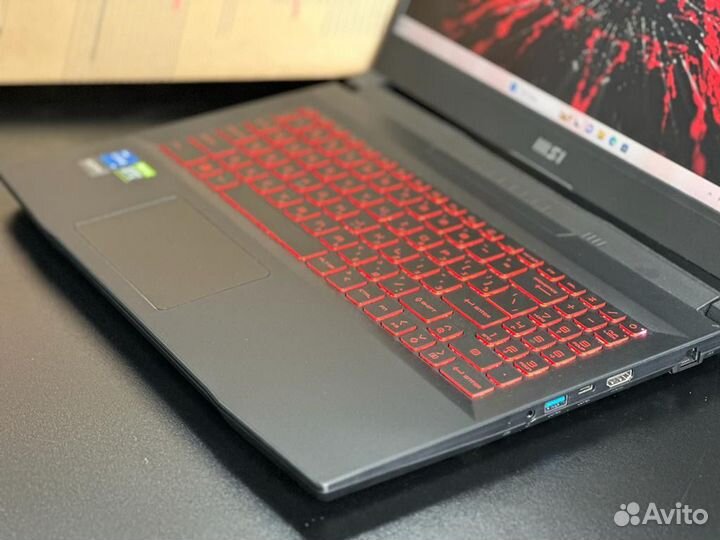 Новый,игровой MSI RTX 3060/i5-12450H/ssd 512