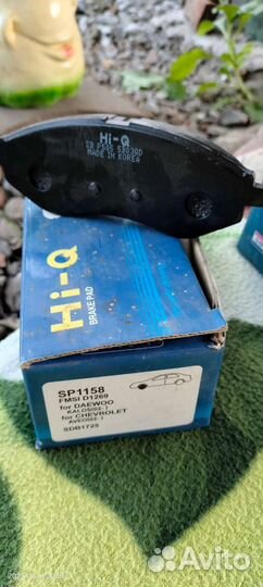 Тормозные колодки chevrolet aveo