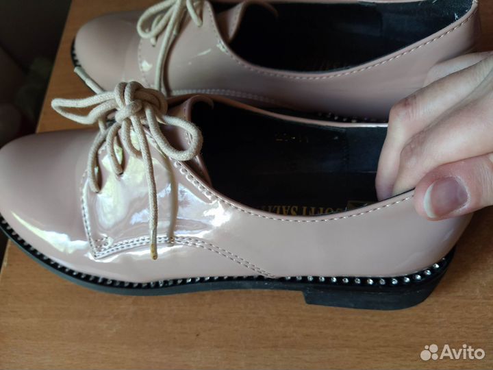 Ботиночки-туфли женские р.37.5-38 новые