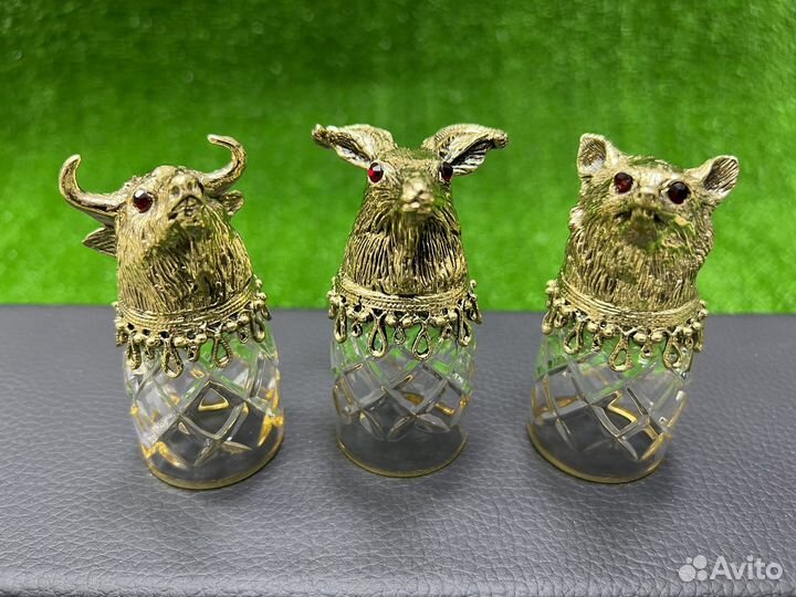 Стопки перевертыши 3шт в футляре