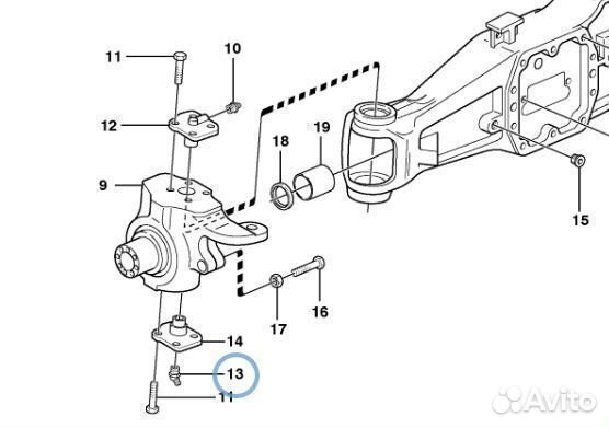 11709450 (VOE11709450) Масленка тавотница в шкворе