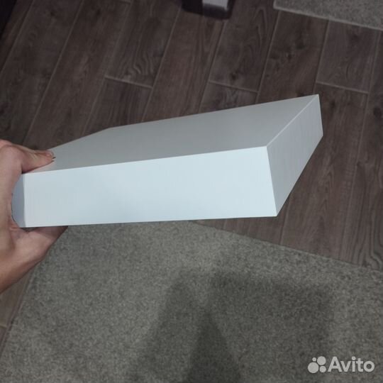 Полка лакк 30*26 см белая Икея