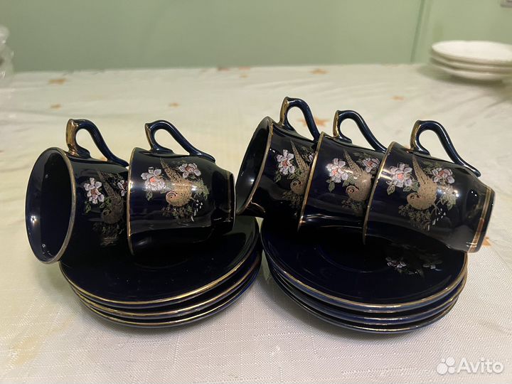 Кофейный сервиз кобальт