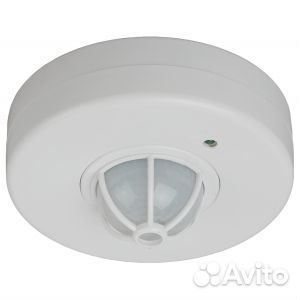 Датчик движения 1200Вт потолочный белый 180-360 гр