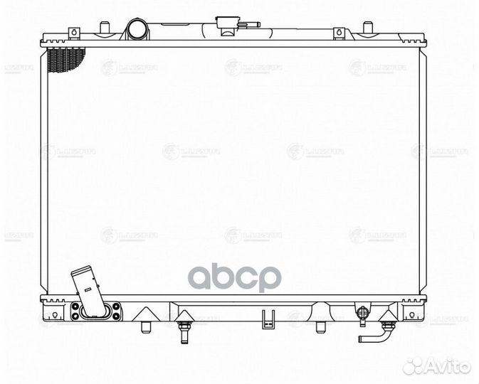 Радиатор mitsubishi pajero sport 3.0 98- LRc 11