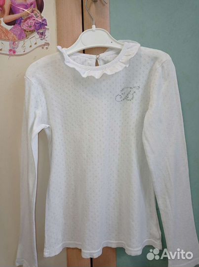 Блузка белая для девочек
