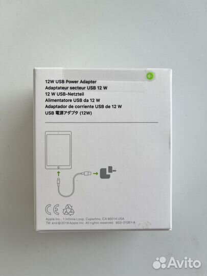 Адаптер apple 12w