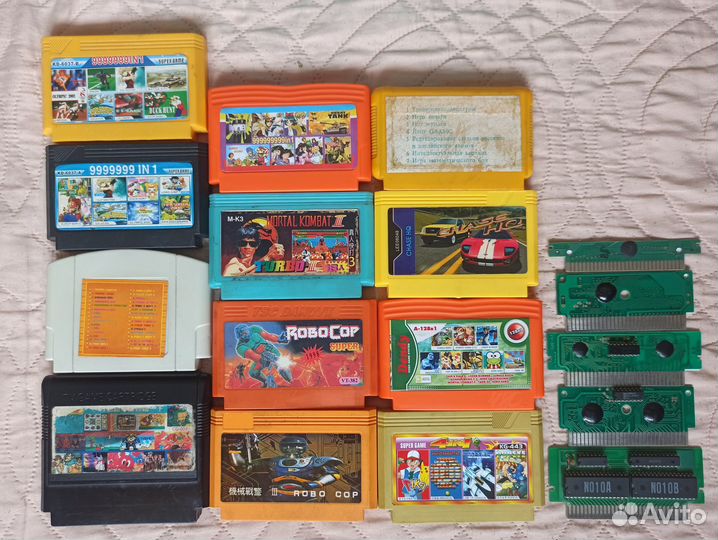 Картриджи для Dendy и Sega (8bit/16bit)
