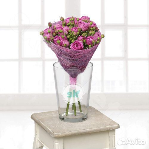 Пионовидные Кустовые Розы 9 шт. 60 см