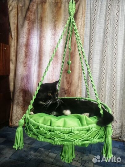 Гамак для кошек макраме