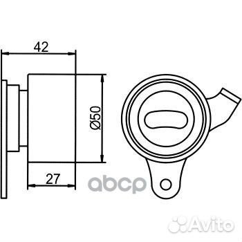 Ролик ремня грм toyota corolla 83- 1.3 GT80700 GMB