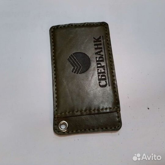 Холдер для пропуска с логотипом,ручная работа