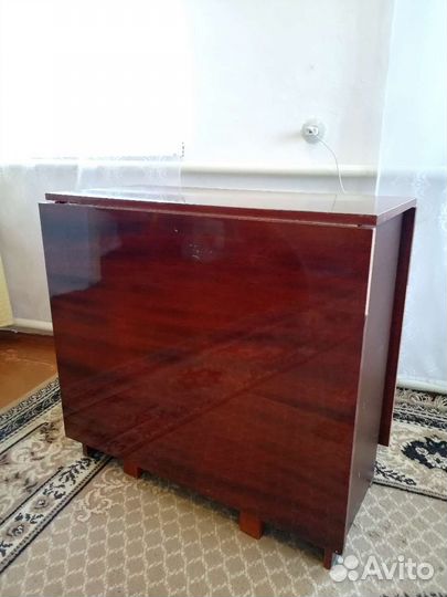 Стол-тумба СССР раскладной полированный