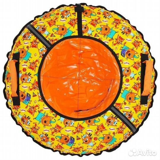 Тюбинг, ватрушка, надувные санки nika Три кота (ар