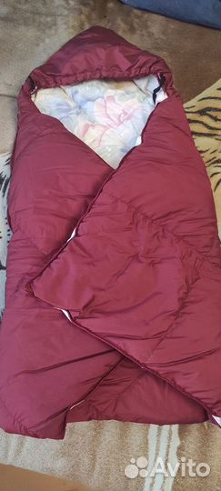 Зимний конверт в коляску пуховый