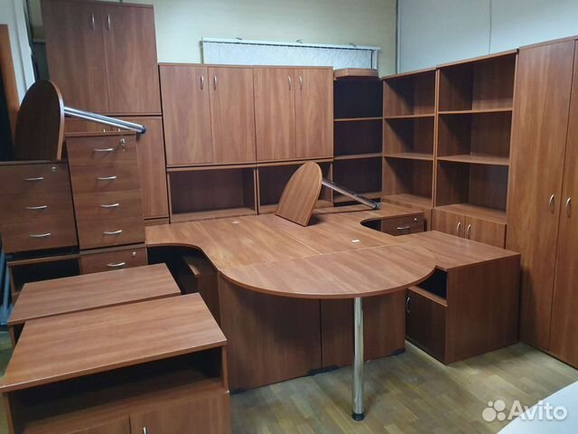 Мебель офисная темный орех бу