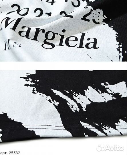 Футболка Maison margiela broken Чёрная