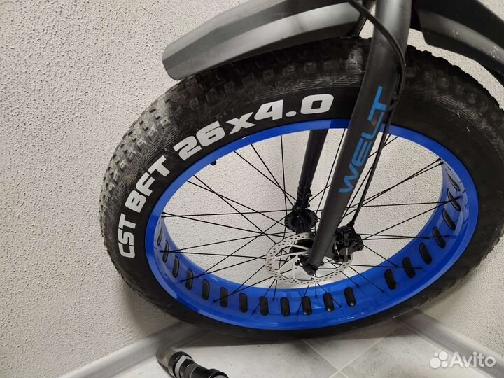 Велосипед Welt Fat Freedom Matt Black/Blue