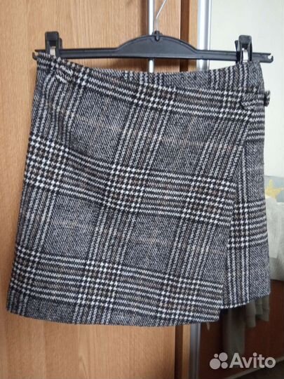 Костюм пиджак юбка твид р.155/80А