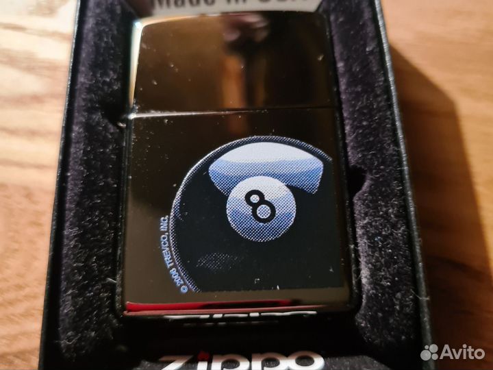 Zippo. 8 - ball. Corner pocket. Редкая. Новая