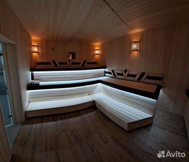 Баня на дровах с бассейном