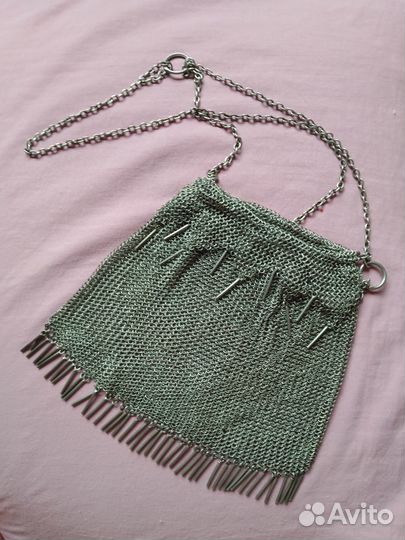 Серебрянная кальчужная сумочка