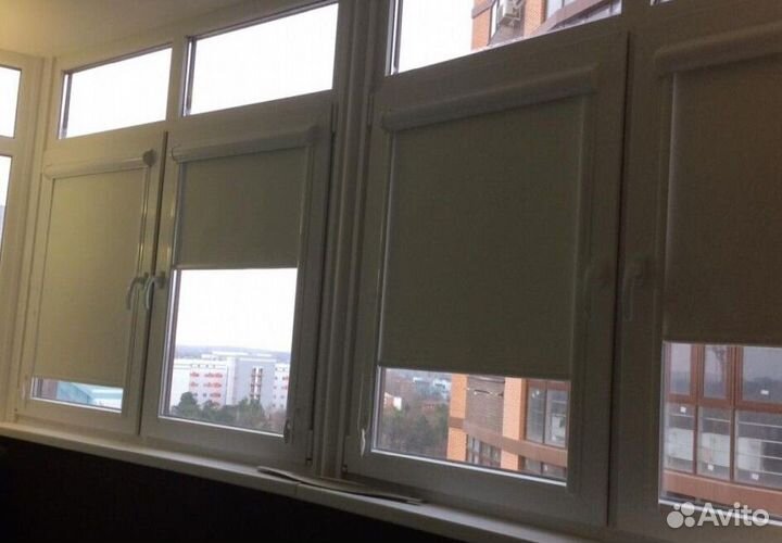 Рулонные кассетные шторы блекаут Q6267-Z1696