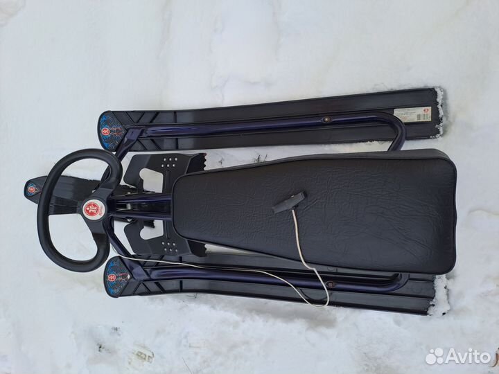 Снегокат 2х-местный с мягкой сидушкой