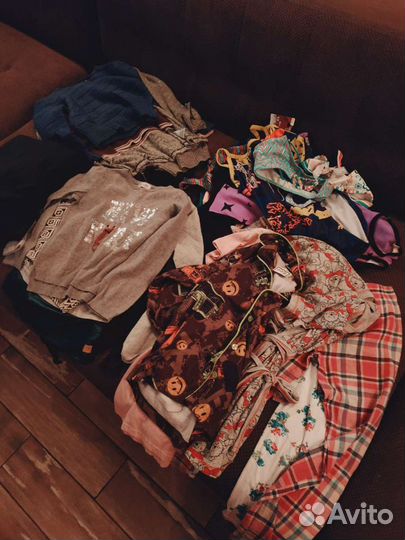 Вещи на девочку пакетом р-р 122-140 34 единицы