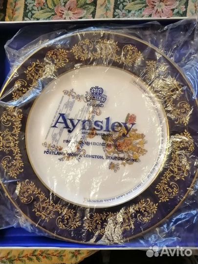 Настенная тарелка юбилейная фарфорова