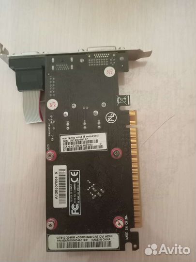 Видеокарта Palit GT610 2gb