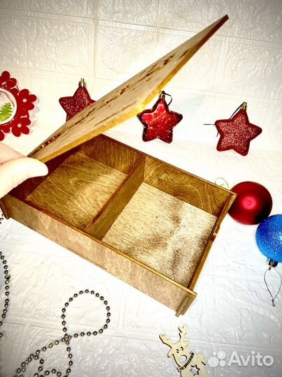 Подарочная деревянная коробка