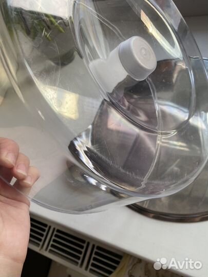 Тортовница с крышкой пластик и вращающаяся