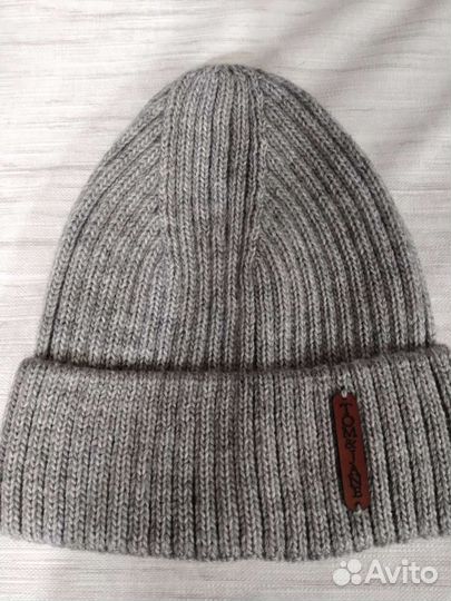 Шапка женская бини с отворотом