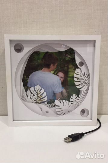 Фоторамка с led подсветкой, рамка для фото