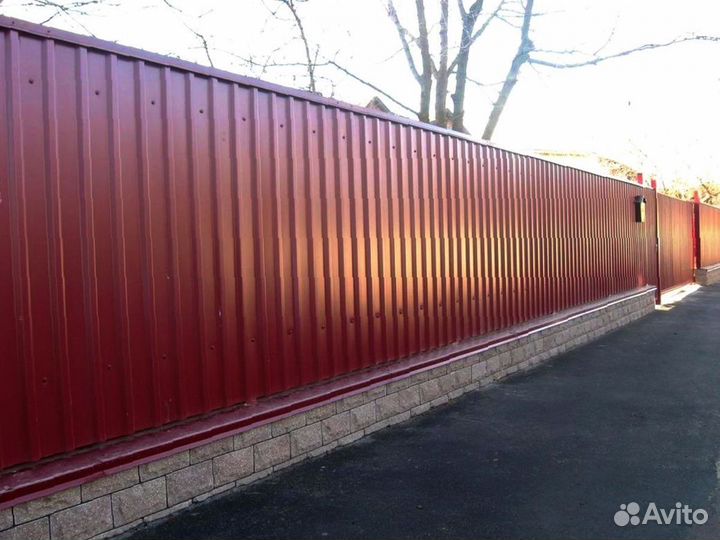Забор из профнастила