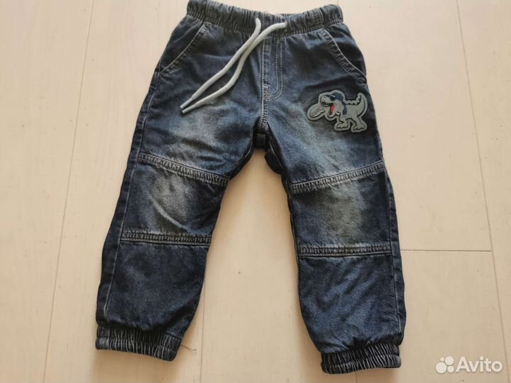 Джинсы утепленные 92