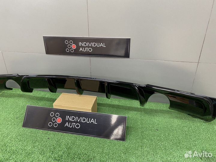 Диффузор накладка заднего бампера BMW 3 F30 1-1