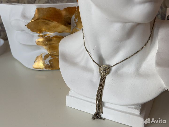 Набор цепочка гвоздики серьги бижутерия