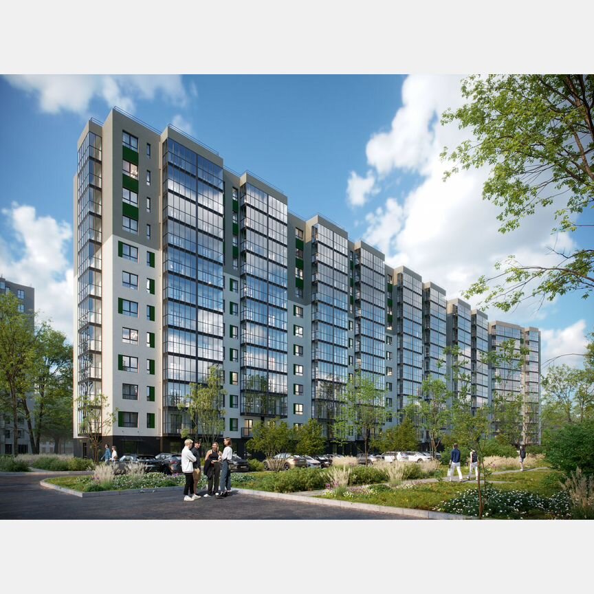 1-к. квартира, 42 м², 9/12 эт.