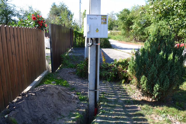 Подключение электричества к участку, частному дому